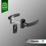 دستگیره درب دوبل با پلاک TH 7544/BL,WH